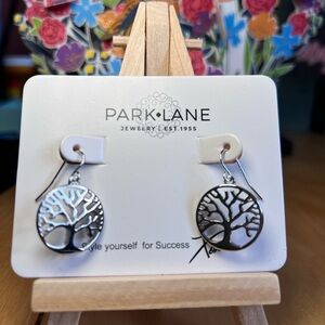 Park Lane Silver-tone Tree of Life Dangle Earrings